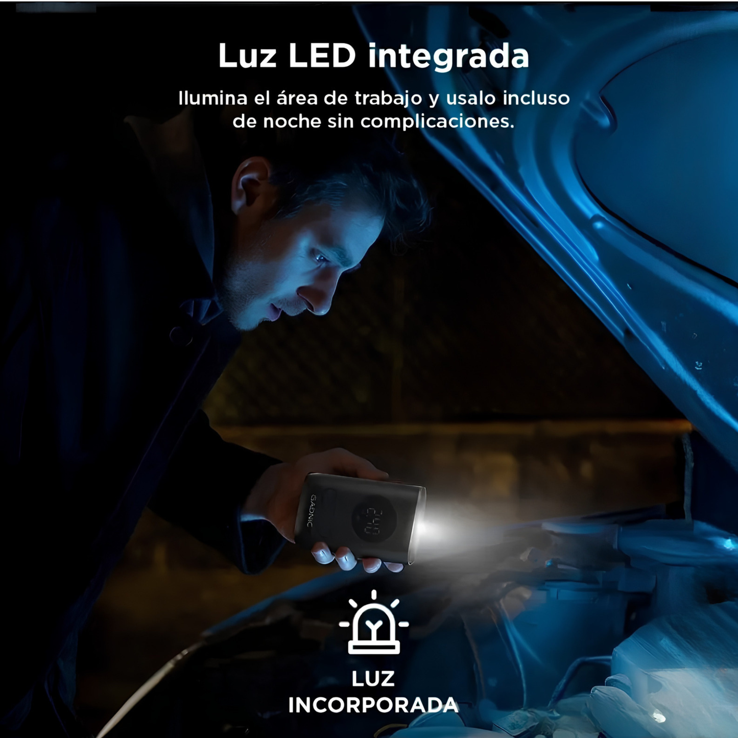 Compresor Inflador Portátil Digital